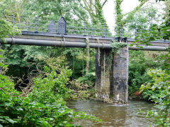 Tredegar Park Tramroad river bridge, August 2012